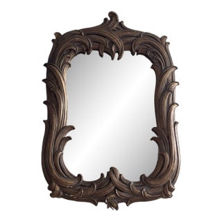 Ornate 1920s Plaster Mirror For Sale