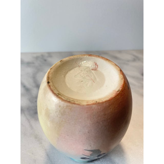 Early 20th Century Hand Painted Porcelain Vase For Sale - Image 5 of 8