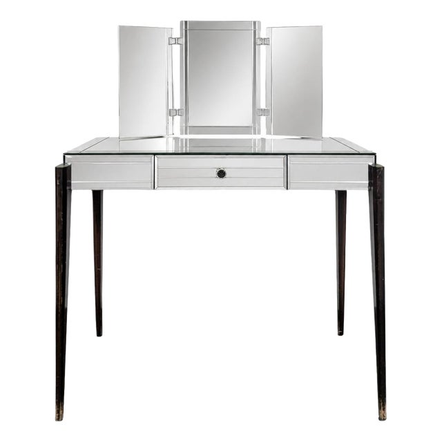 Art Deco Dressing Table with Mirrors For Sale