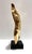Late 20th Century Polished Bronze Male Torso Sculpture on Black Acrylic Base For Sale - Image 4 of 7