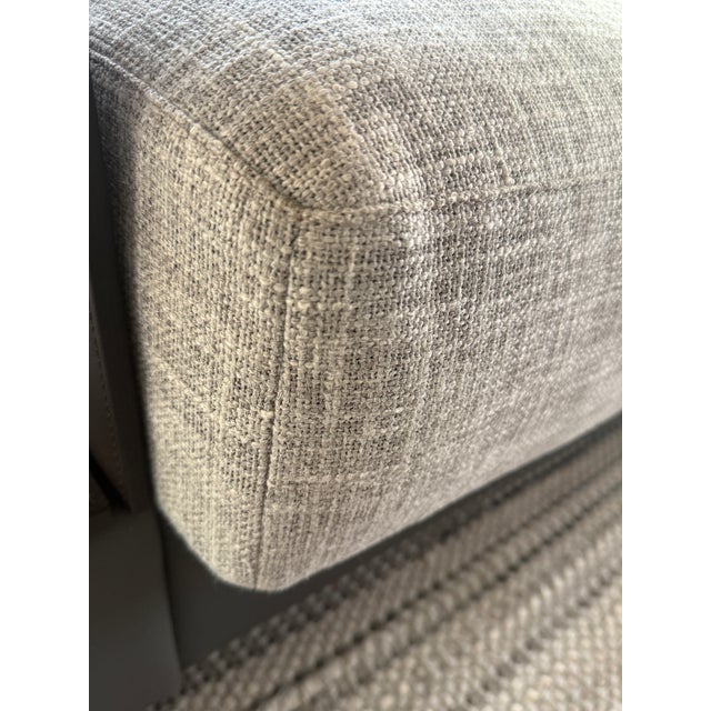 Walter Knoll – Four-Piece Modular Sectional With Leather-Wrapped Side Table, Est. For Sale - Image 9 of 16