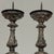 Pair of 18th Century Italian Baroque Silver Gilded Candlesticks For Sale - Image 9 of 18
