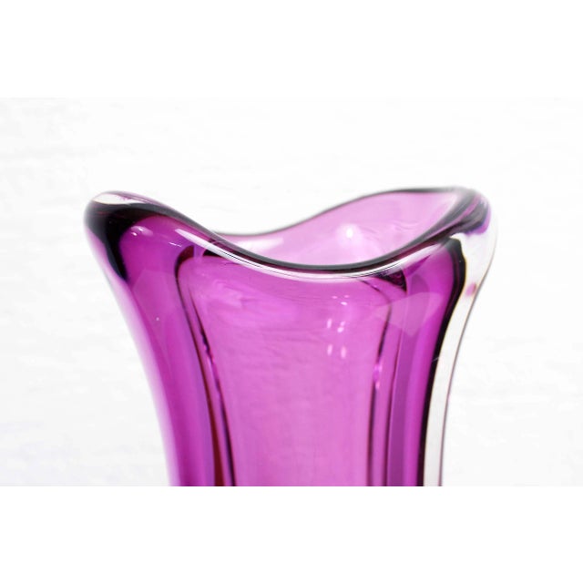 1970s Large Murano Glass Vase For Sale - Image 5 of 11