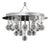 Quoizel Chrome and Crystal 4-Light Chandelier For Sale