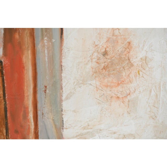 Textile Joellyn DuesberryLarge Colorado Modernist Oil Painting Wharf Street Plein Air New Orleans Street, 1976 For Sale - Image 7 of 12