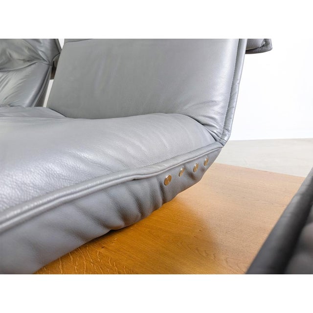 Free Motion Edit 2 Sofa in Leather and Oak from Koinor, Set of 2 For Sale - Image 12 of 18