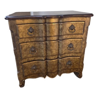 Country French Chest of Drawers With Antique Gold Gilt Finish For Sale