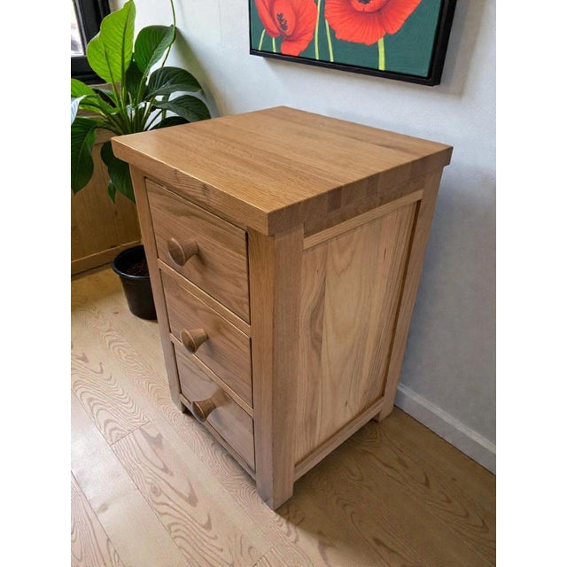 Vintage Bedside Tables in Oak, Set of 2 For Sale - Image 11 of 18