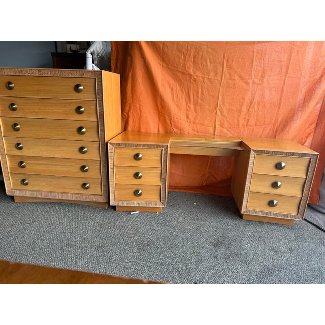 Wood 1950s Vanity by Paul Frankl for Brown Saltman For Sale - Image 7 of 7