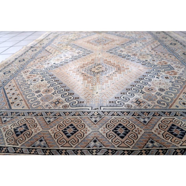 Mid-Century Modern 1950s, Vintage Caucasian Shirvan Kilim 4.5' X 5.2' For Sale - Image 3 of 14