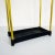 Mid-Century Italian Brass Umbrella Stand with Black Iron Base, 1950s For Sale - Image 6 of 11