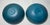 Vintage Pair of Ralph Lauren Wooden Serving Bowls With Under Liners in Blue - 4 pcs For Sale In Philadelphia - Image 6 of 12