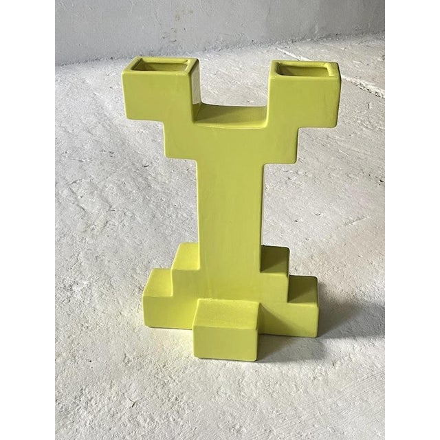 Crafted by the esteemed Florio Keramia, this ceramic vase named Atzeco is a true embodiment of postmodern artistry. Its...