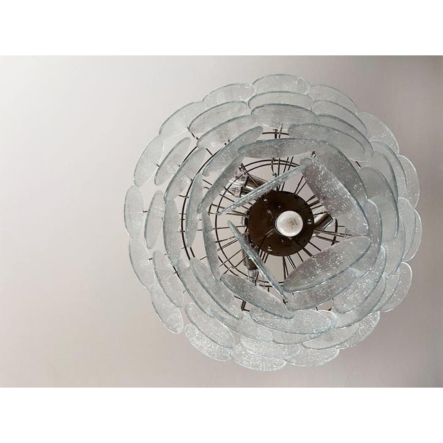 Glass Murano Glass Discs Chandeliers, 1990, Set of 2 For Sale - Image 7 of 14