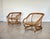 Mid-Century Modern Rattan and Bamboo Armchairs, 1970s, Set of 2 For Sale - Image 3 of 15