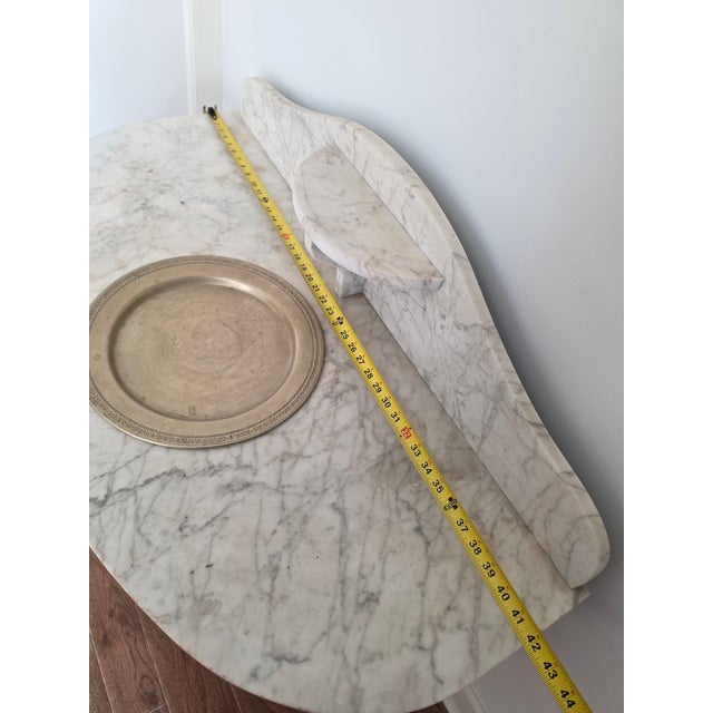 Wood Antique Mahogany and Marble Wash Stand For Sale - Image 7 of 9