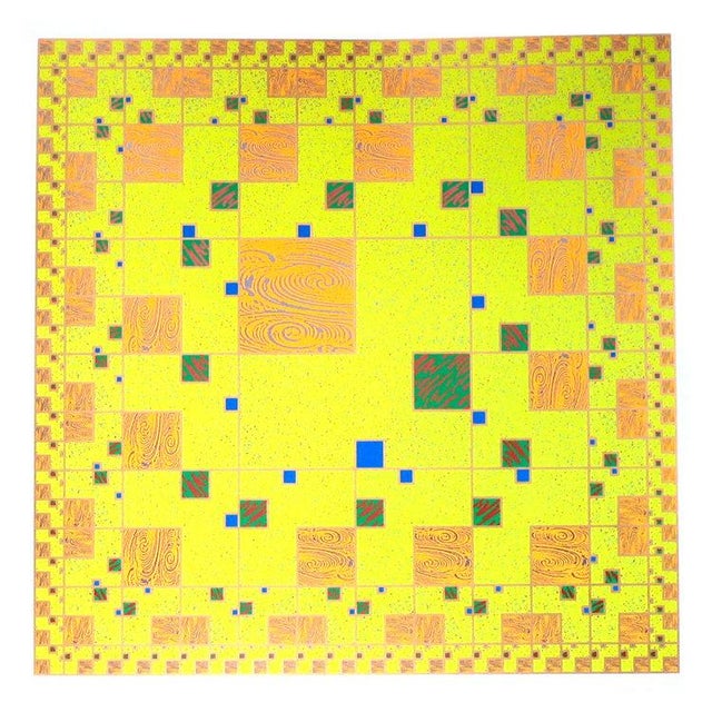 Yellow by Takaaki Matsumoto, Japanese (1954) Date: 1991 Screenprint Edition of 89 Size: 24 x 24 in. (60.96 x 60.96 cm)