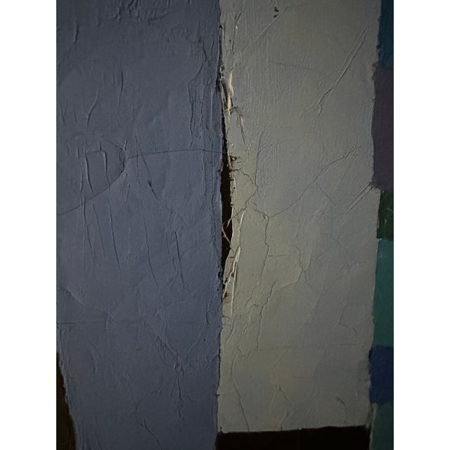 Textile Extraordinary Gail Cottingham Abstarct Painting 1970’s American Aspen Colorado For Sale - Image 7 of 9