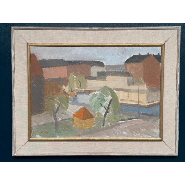 Sven‑erik Markhed, Utsikt Norra Vallgatan, Malmö, 1950s, Oil on Canvas, Framed For Sale - Image 16 of 18