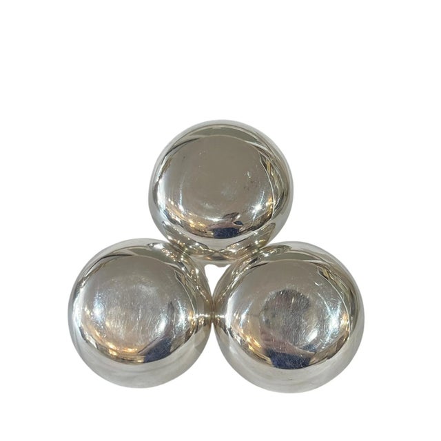 Vintage French Silver Plate Three Section Nut Dish With Dolphin For Sale - Image 10 of 13