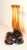 Abstract Vintage Hand Blown Amber Glass Beer Bottle Candelabra Candle Stick Holder For Sale - Image 3 of 10