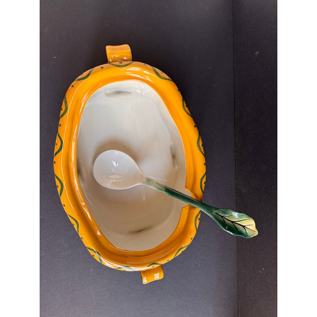 1990s Fitz and Floyd Rabbit Tureen With Ladle For Sale In Miami - Image 6 of 12