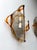Pair of Sconces Amber Murano Glass by Mazzega, Italy, 1970s For Sale - Image 12 of 12