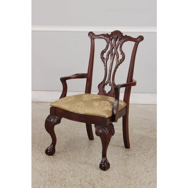 Thomasville Set of 8 Thomasville Mahogany Dining Chairs For Sale - Image 4 of 18