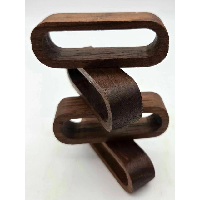 Wood 1960s Danish Modern Teak Wood Napkin Rings, Set of 4 For Sale - Image 7 of 9