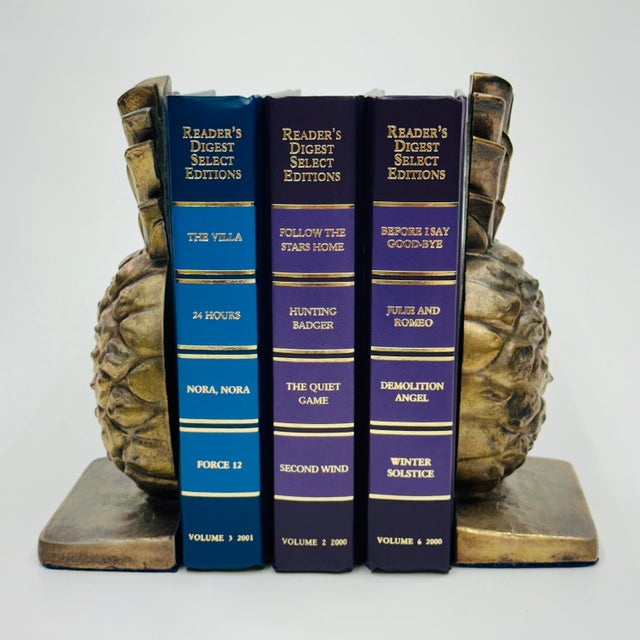 Mid 20th Century Brass Pineapple Bookends Set of 2 For Sale - Image 10 of 18