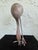 Pair of Vintage Bronze Patina Crane Sculptures in Complementary Poses For Sale - Image 10 of 12