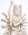 Early 20th Century Early 20th Century Large Blanc-De-Chine-Style Multi-Armed Guanyin Porcelain Figure, 17 Inches For Sale - Image 5 of 9