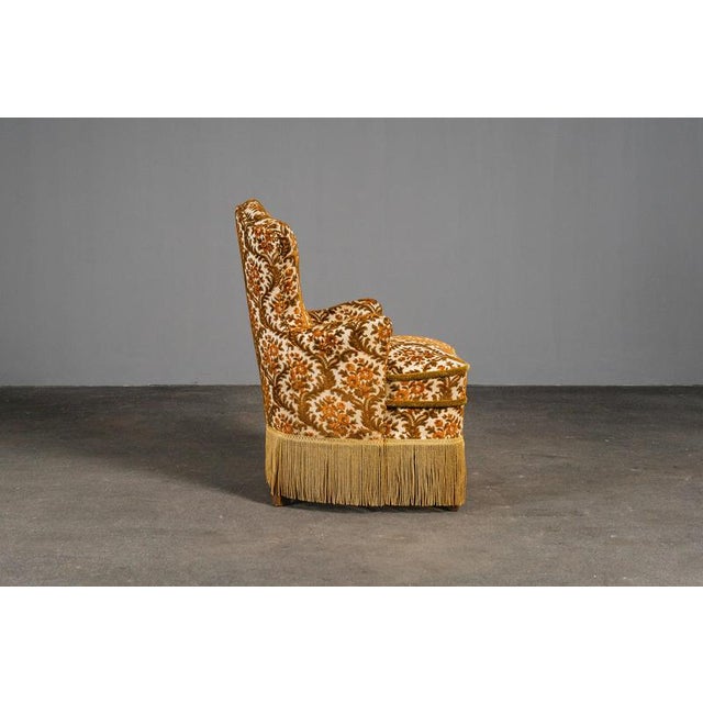 Mid-Century Upholstered Cocktail Chair For Sale - Image 9 of 18