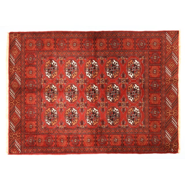 Tribal 1990s Hand Knotted Vintage Floor Rug -5' 5'' X 3' 9'' For Sale - Image 3 of 13