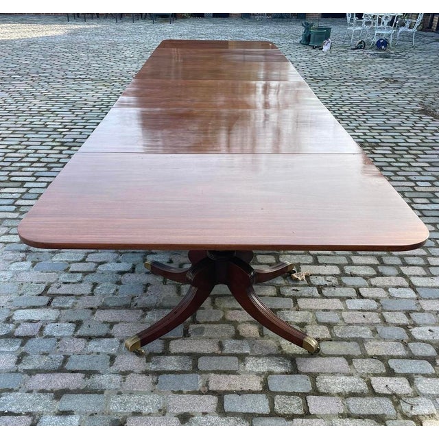 Brown George III 28-Seater Mahogany Dining Table, 1800s For Sale - Image 8 of 18