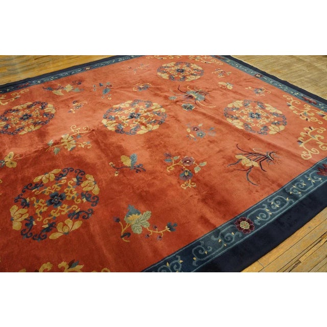 Early 20th Century Chinese Peking Carpet ( 11'9" x 13'3" - 358 x 404 ) For Sale - Image 4 of 12