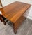 Vintage Early American Colonial Revival Willam & Mary Style Walnut Dining Table For Sale - Image 9 of 14