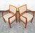 Svegards Markaryd Mid Century Danish Modern Dining Chairs Set 4 Wool Teak Wood Svegards Sweden MCM For Sale - Image 4 of 12