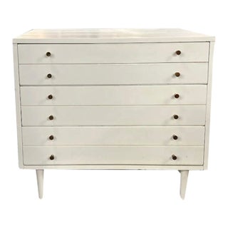 Mid Century American of Martinsville White Painted Dresser For Sale