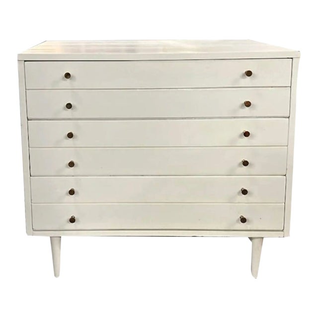 Mid Century American of Martinsville White Painted Dresser For Sale
