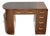 Art Deco Figured Walnut and Leather Top Desk, 1930s For Sale