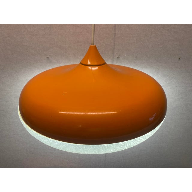 Orange Siform UFO Pendant from Siemens, 1960s For Sale - Image 13 of 18