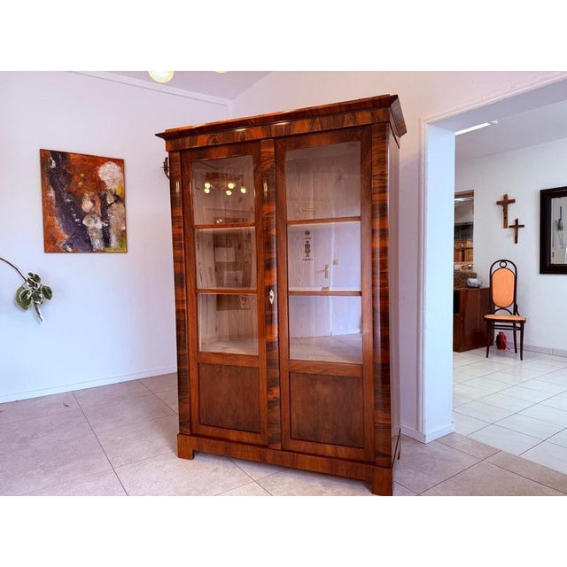Antique Biedermeier Display Cabinet For Sale - Image 5 of 18