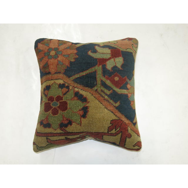 Persian Serapi Rug Pillow For Sale - Image 4 of 5