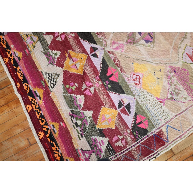 Vintage Zabihi Rug Collection Turkish Rug - 5'5" x 7'2" For Sale - Image 4 of 9