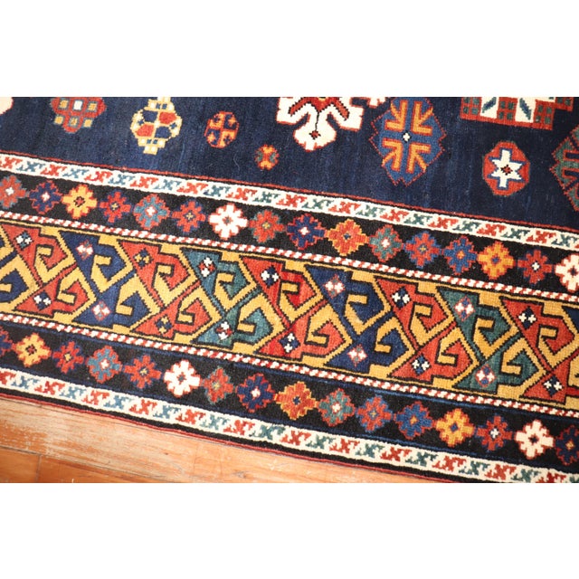 Folk Art Antique Zabihi Collection Shirvan Rug For Sale - Image 3 of 9