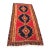 Vintage Handwoven Kilim Runner With Triple Medallion Design For Sale