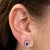 Natural Sapphire Diamond Stud Earrings 14k W Gold 0.64 TCW Certified For Sale - Image 10 of 12