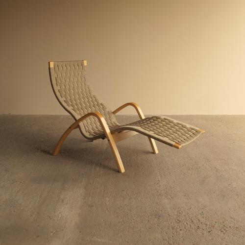 Wood Axstad Chaise Lounge in Wood For Sale - Image 7 of 7