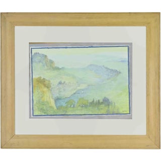 Giovanni Gromo, Landscape, Mixed Media, 1980s For Sale